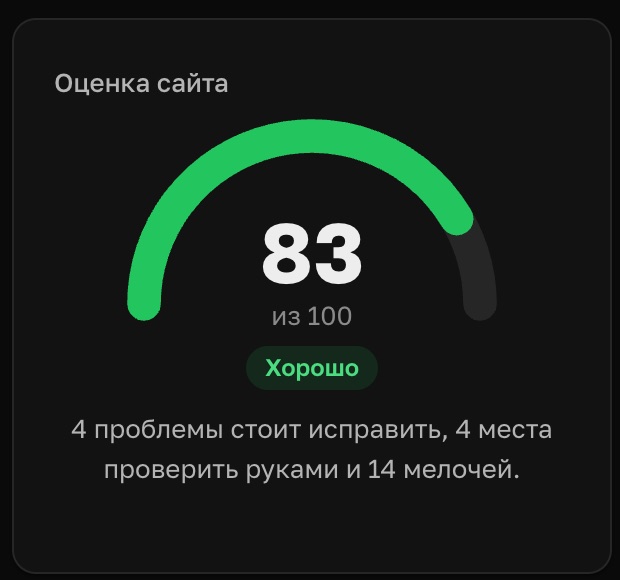 Site Audit, крупно: оценка сайта